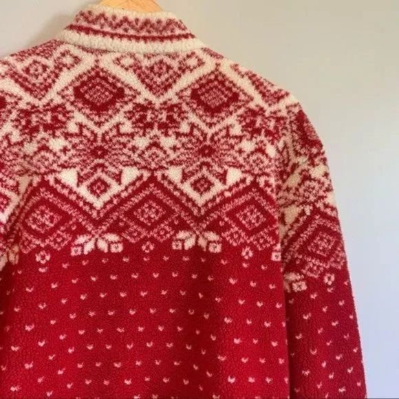 Vintage northern reflection fair isle fuzzy jacket Size medium - Picture 9 of 15